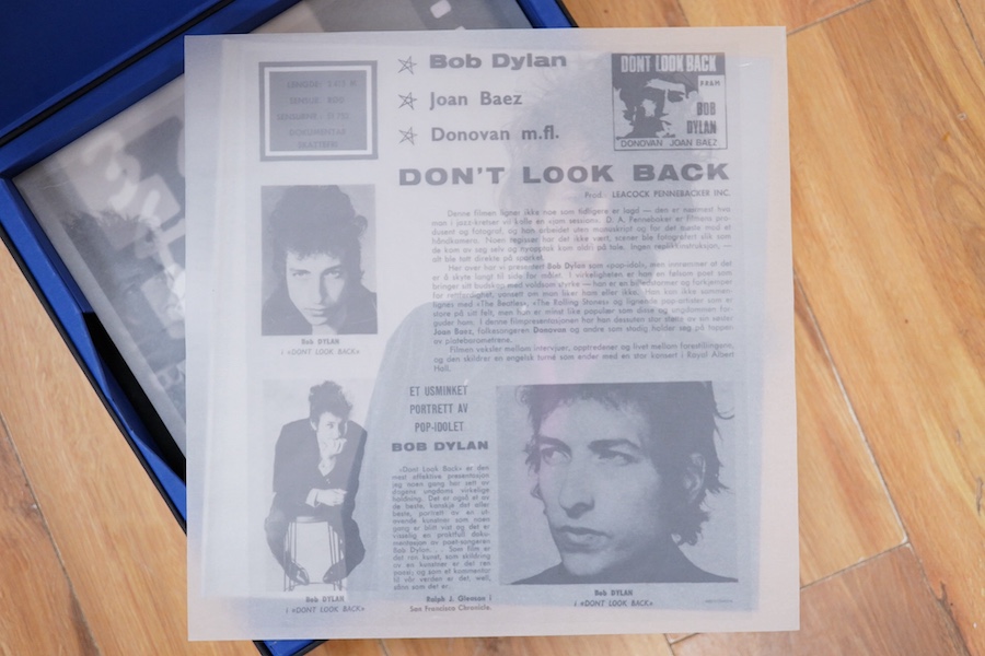 Bob Dylan, The Cutting Edge Collector's Edition 1965-1966, from The Bootleg Series Vol.12, issued by Columbia Special Products, comprising of books containing photos and other images of archive material from this period.